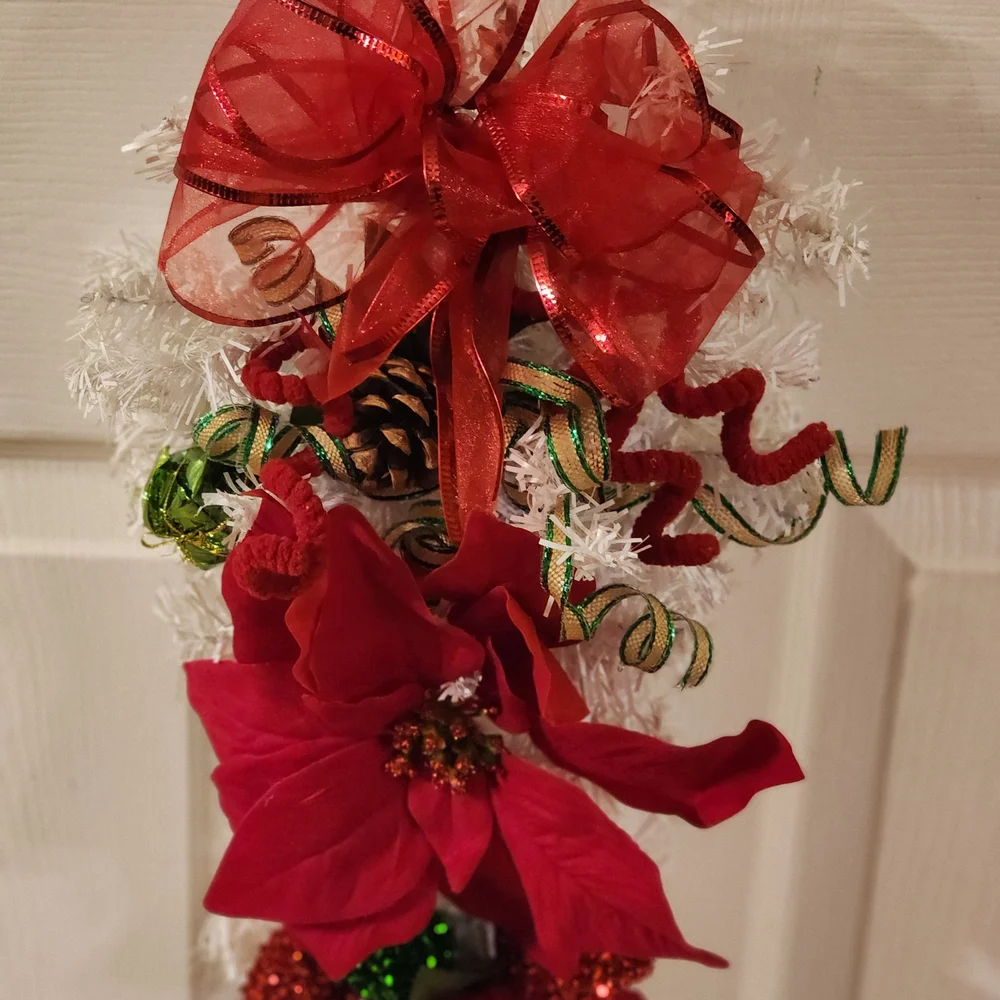 Festive Blue Holiday Wreath